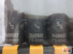 Dewalt 7pc Deep SAE Impact Sockets (1/2" - 7/8") w/ Storage Rail...