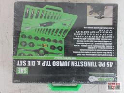 Grip 53300 45pc SAE Tungsten Jumbo Tap & Die Set w/ Molded Storage Case...