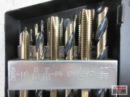 Norseman 68690 SP-18TD 18pc NC Magnum Super Premium Black & Gold Tap & Drill Set w/ Metal Storage