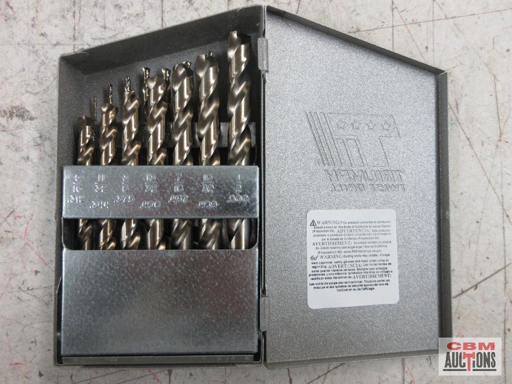 Triumph 099826 15pc Colbat Steel, Bronze Oxide T18C Style, Dill Bit Set w/ Metal Storage Case