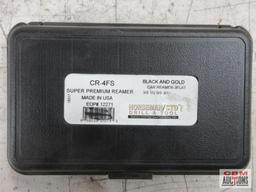 Norseman 12271 CR-4FS Super Premium Black & Gold Car Reamer -3 Flat Set (3/8", 1/2", 5/8", 3/4") w/