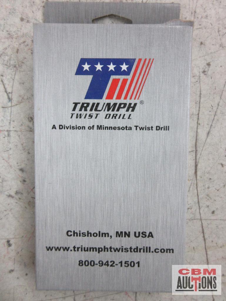 Triumph 090518 15pc Industrial Grade General Purpose, Bright Finish, Style T1018D Drill Bit Set