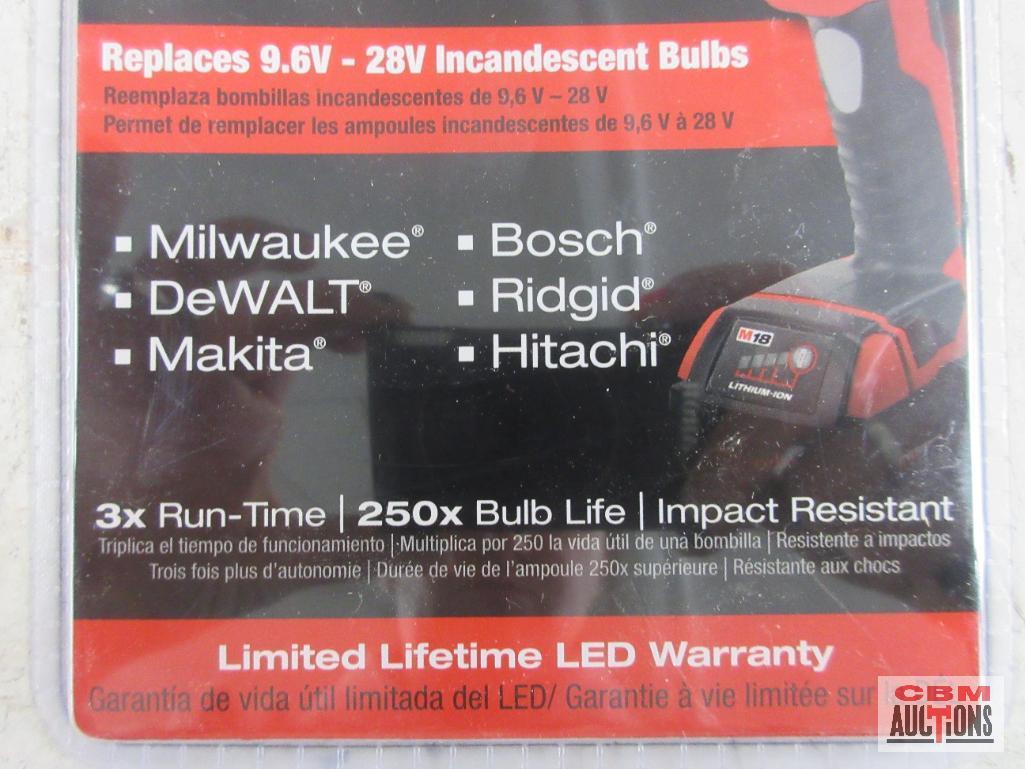 Milwaukee 49-81-0090 Upgrade to LED, Replaces 9.6V -28V Incandescent Bulbs... Milwaukee 49-66-4563 5