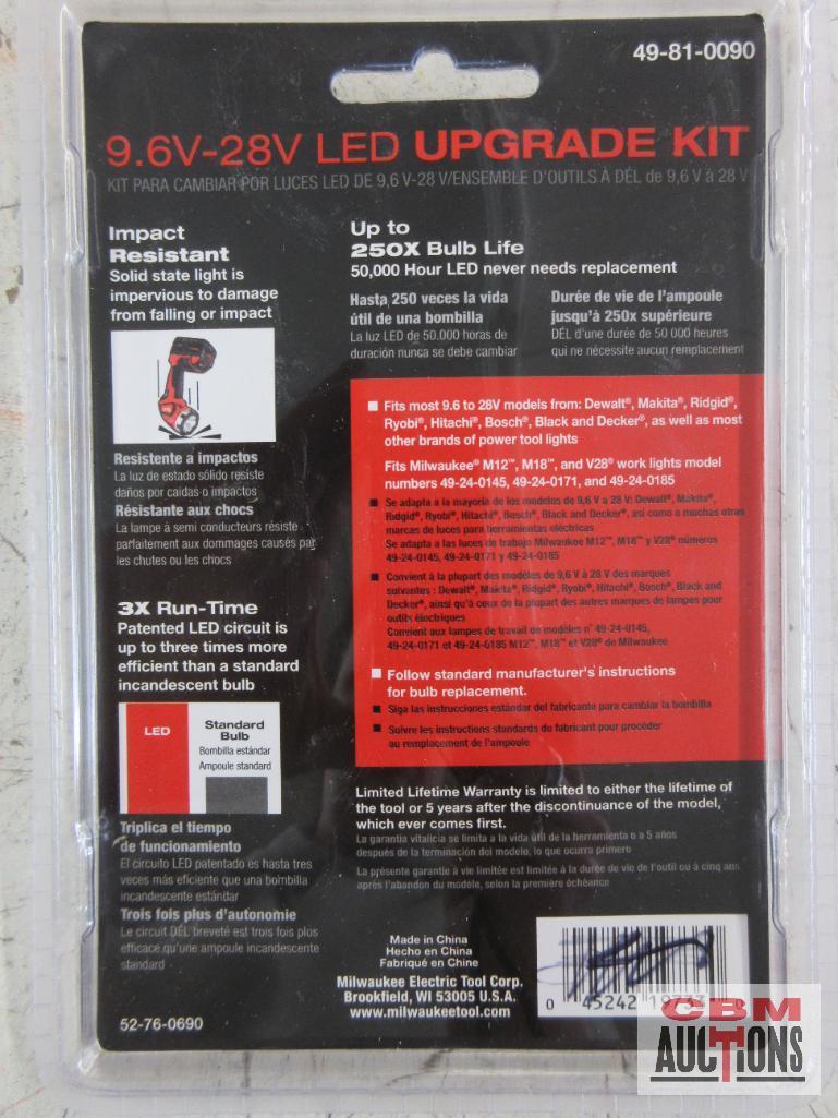 Milwaukee 49-81-0090 Upgrade to LED, Replaces 9.6V -28V Incandescent Bulbs Milwaukee 49-66-4563 5pc