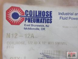 Coilhose Pneumatics N12-12A 1/2" x 12' Air Hose w/ Swivel... Coilhose Pneumatics 8824R 1/2" Filter w