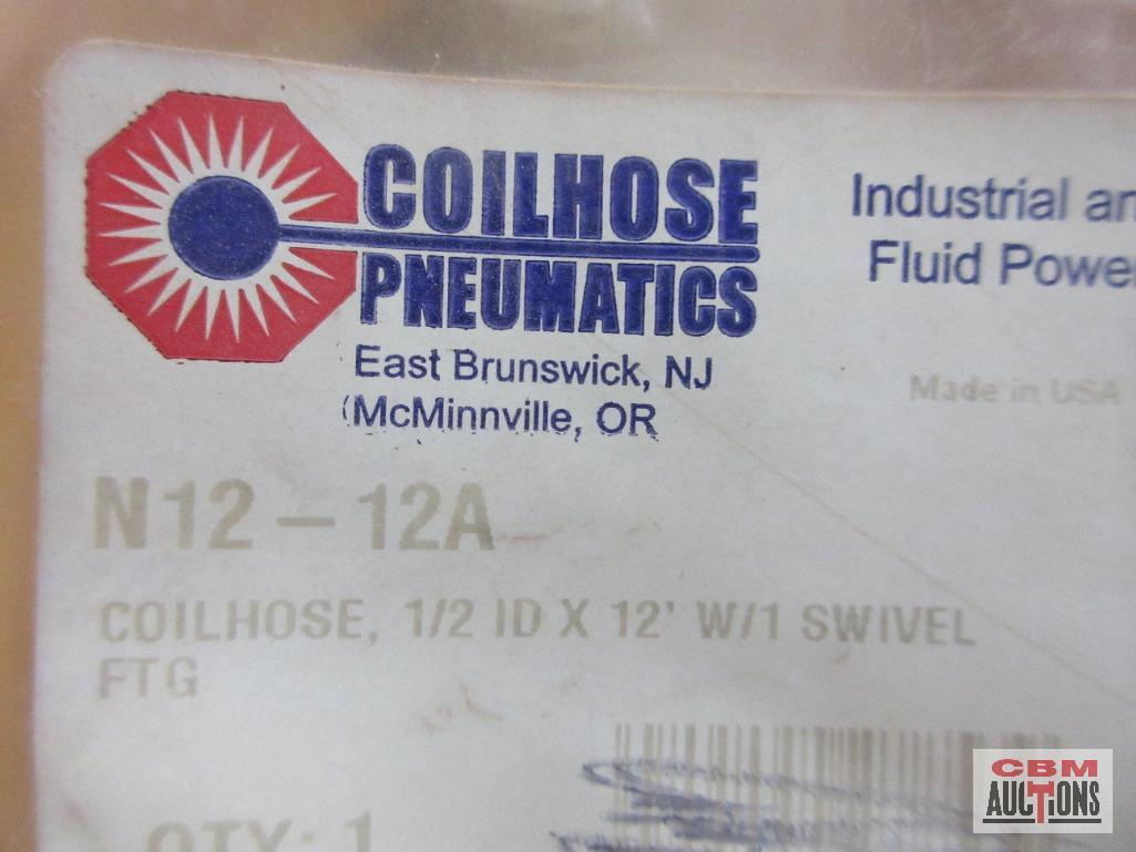 Coilhose Pneumatics N12-12A 1/2" x 12' Air Hose w/ Swivel... Coilhose Pneumatics 8824R 1/2" Filter w