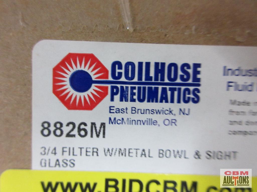 Coilhose Pneuamtic 8826M 3/4" Filter w/ Metal Bowl & Sight Glass