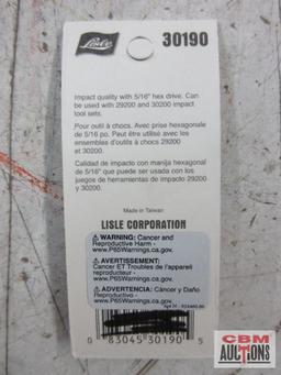 Lisle 30170 3/8" Straight Slot Bit... Lisle 30180 #2 Phillips Insert Bit Lisle 30190 #4 Phillips