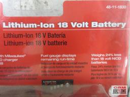 Milwaukee 48-11-1830 Lithium Ion 18 Volt Rechargeable Battery...