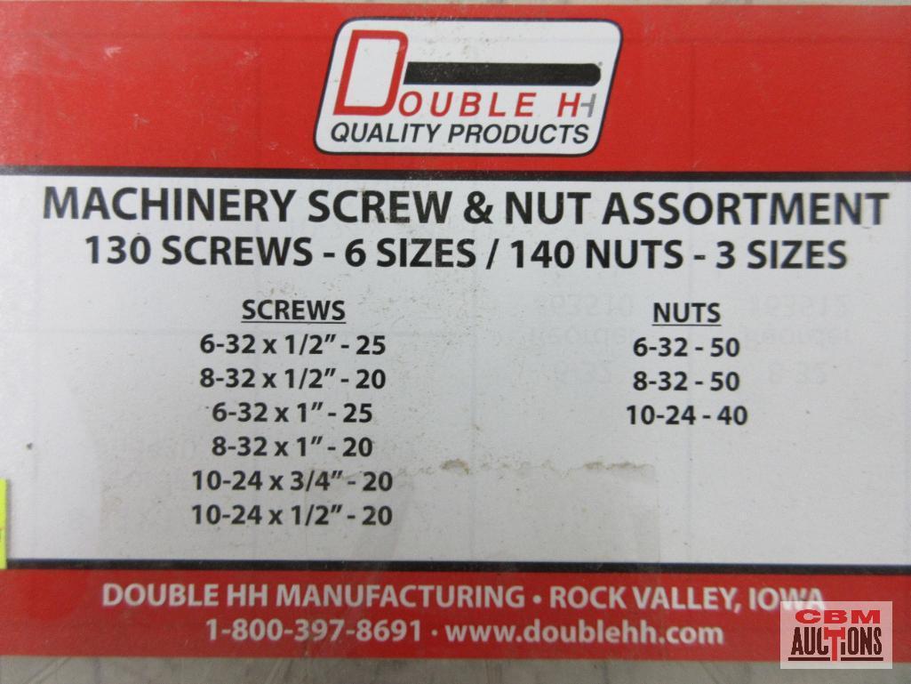 Double HH 12215 Machine Screws & Nut Assortment Double HH 12080 Machinery Bushing Assortment Double