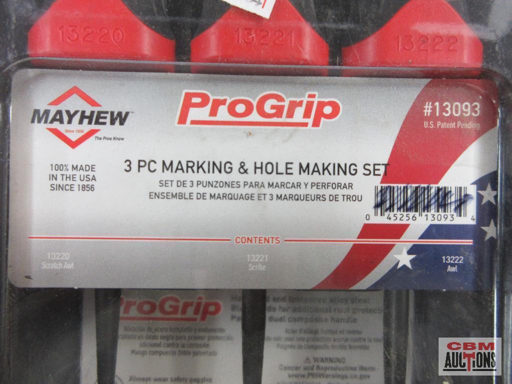 Mayhew 13093 ProGrip 3pc Marking & Hole Making Set...