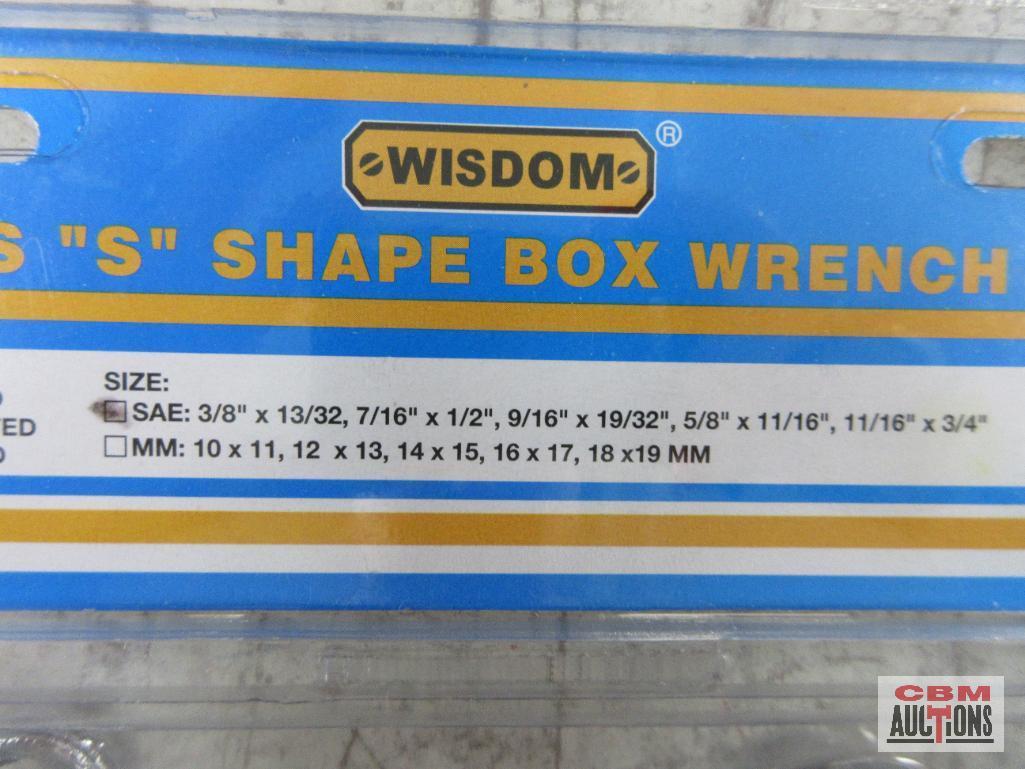 Wisdom 01-SW5-2 "S" Shaped Box Wrench Set SAE Wisdom 01-WS8M-1 8pc Metric Stubby Wrench Set