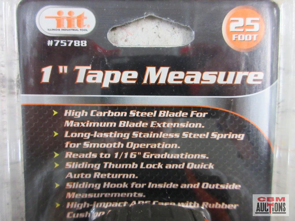 IIT 75788 25' x 1" Tape Measure Chesco 98055 Torx Key Set - T6,T7,T8,T9,T10,T15,T20, & T25 Midwest