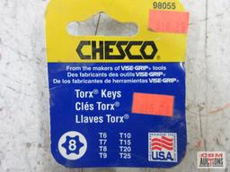 IIT 75788 25' x 1" Tape Measure Chesco 98055 Torx Key Set - T6,T7,T8,T9,T10,T15,T20, & T25 Midwest