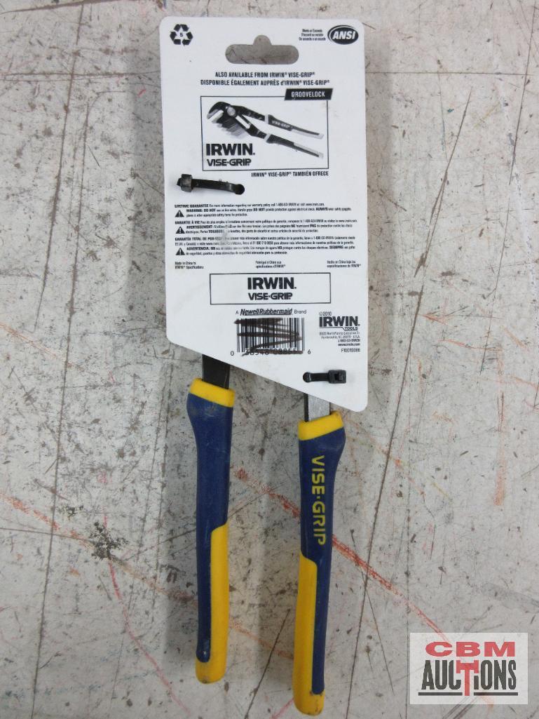 Irwin IRHT82240 10" Smooth/ Soft Jaw Pliers Irwin 2078500 GJ10S Smooth Jaw Groove Joint Pliers
