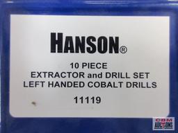 Irwin Hanson 1119 10pc Extractor & Drill Set, Left Handed, Cobalt Drills w/ Storage Case...
