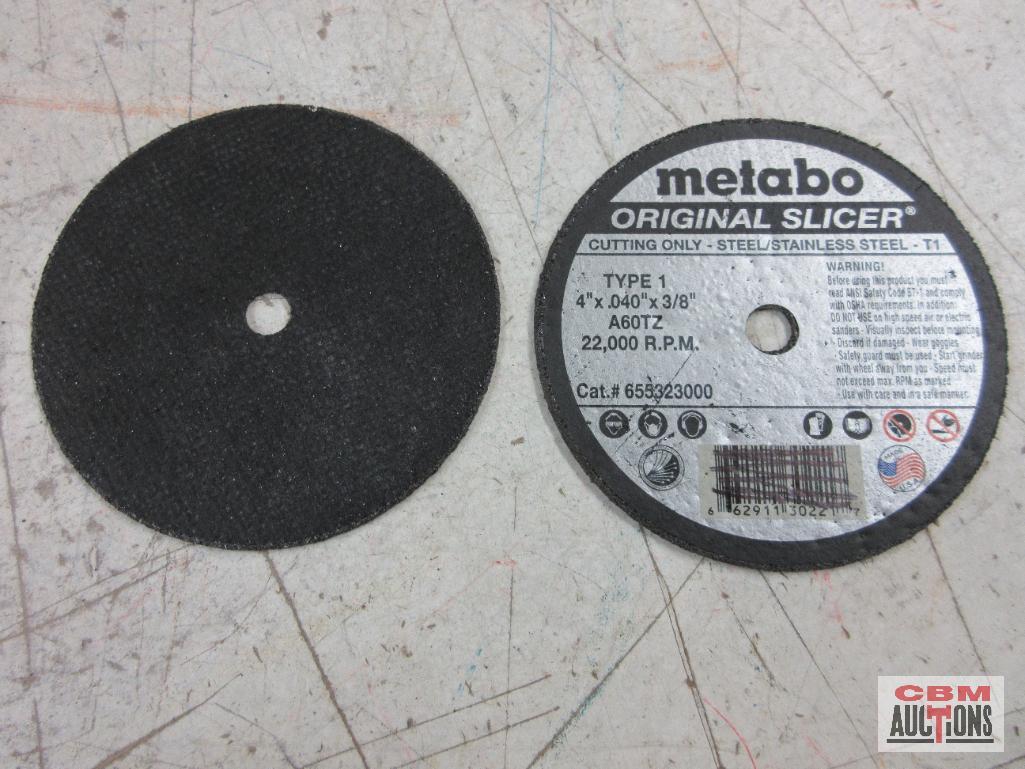 Metabo 65532300 A60 TZ Cutting - Type-1 4" x .040' x 3/8" Stainless Steel Cutting Wheels- 50 (+/-)