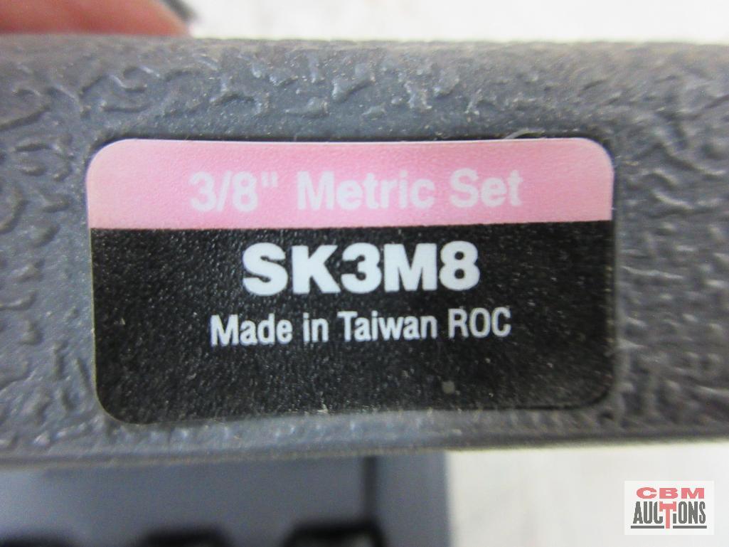 IR Ingersoll Rand SK3M8 8pc 3/8" Metric Impact...Socket Set (9mm - 19mm) w/ Molded Storage Case...