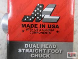 Milton S-516 Inflator Gage Dual Head Straight Chuck, 10-160PSI, 1/4" NPT, Red