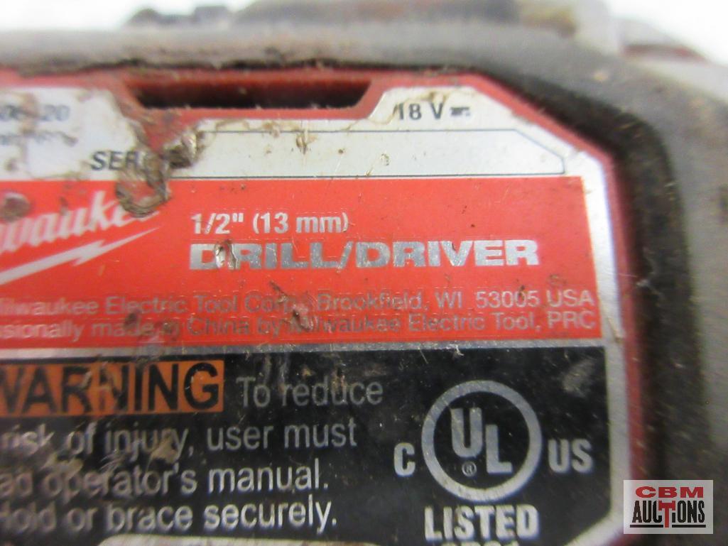 Milwaukee 2606-20 M18 Lithium-Ion Cordless 1/2" Drill/Driver ...