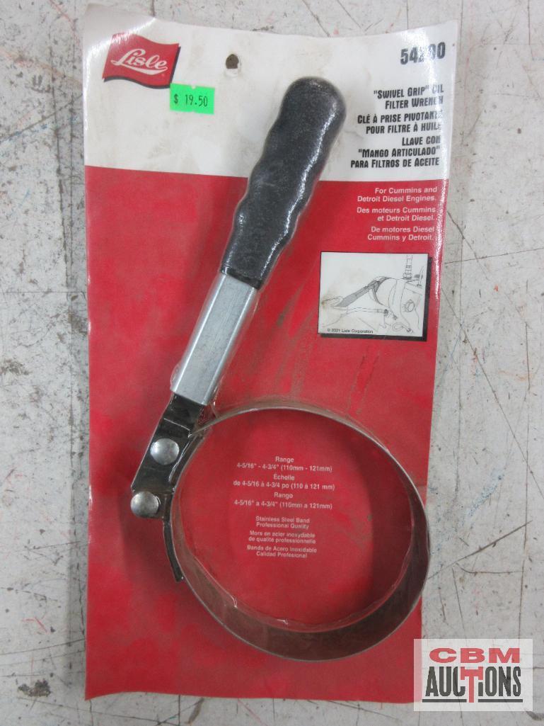 Lisle 53700 Swivel Grip Oil Filter Wrench 2-7/8" to 3-1/4" Lisle 54200 Swivel Grip Oil Filter Wrench