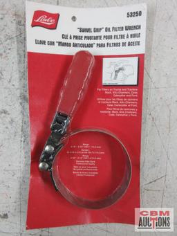 Lisle 53250 Swivel Grip Oil Filter Wrench 4-1/8" to 4-1/2" Lisle 57040 Swivel-Gripper No Slip Oil
