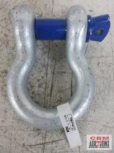 Peerless 8059005 1-1/4" Peer-Lift Galvanized Screw Pin Anchor Shackle, 12 Ton...