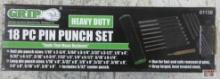 Grip 61138 Heavy Duty 18pc Pin Punch Set w/ Storage Pouch... ...