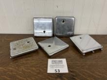 Group of FIVE 3 Slot Coin Payphone doors for WE and AE payphones
