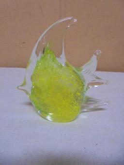 Beautiful Art Glass Fish Paperweight