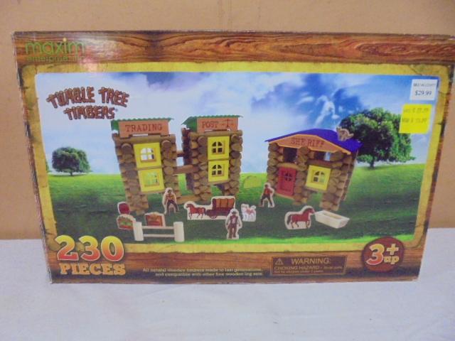 Tumble Tree Timbers 230pc Wood Log Building Set