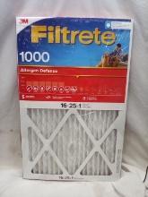 3M Filtrete 1000 Allergen Defense Filter. 16X25x1