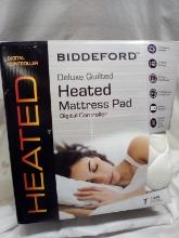 Quilted heated mattress pad - TWIN