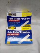 DG Health Pain Relief Powders. Qty 2- 50 Pack Boxes.