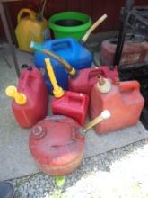 Group of Assorted Gas & Kerosene Cans