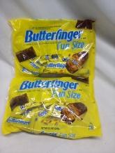 Butterfinger Fun Size Candy Bars. Qty 2- 10.2 oz. Bags.