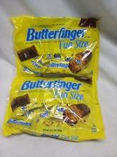 Butterfinger Fun Size Candy Bars. Qty 2- 10.2 oz. Bags.