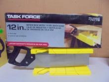 Task Force 12in Miter Box & Saw