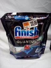 64Cnt Bag of Finish Powerball Quantum Auto Dishwasher Detergent Tabs