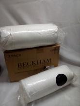 Pair of Beckham Queen Size Super Plush Gel-Fiber Filled Pillows