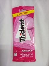 3 Pack of Trident Bubble Gum Sugar Free Gum Sticks