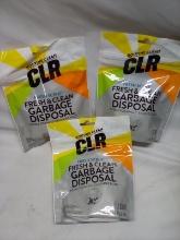 3 Bags of 5 CLR Fresh Scent Routine Clean Garbage Disposal Pods