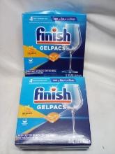 Finish Gelpacs Orange Scent. Qty 2 Boxes. 38 Tabs each.