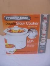 Proctor Silex 1.5qt Slowcooker w/ Liftout Liner