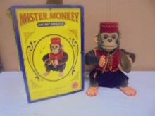 Vintage Battery Operated Mister Monkey w/ Box