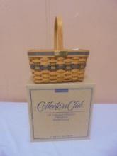 1996 Longaberger JW Collection Miniature Market Basket