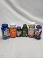 6Pc Lot of Various Vitamins