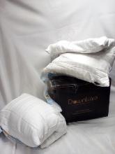 Pair of Queen Size Downluxe Down Feather Pillows