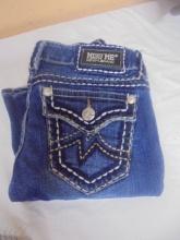 Pair of Ladies Miss Me Boot Cut Jeans