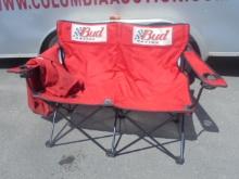 Budweiser Racing Loveseat Style Double Camp Chair